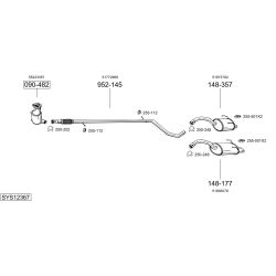 Išmetimo sistema BOSAL SYS12367
