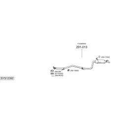 Išmetimo sistema BOSAL SYS12392