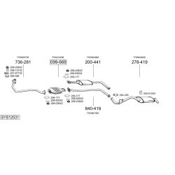 Išmetimo sistema BOSAL SYS12531