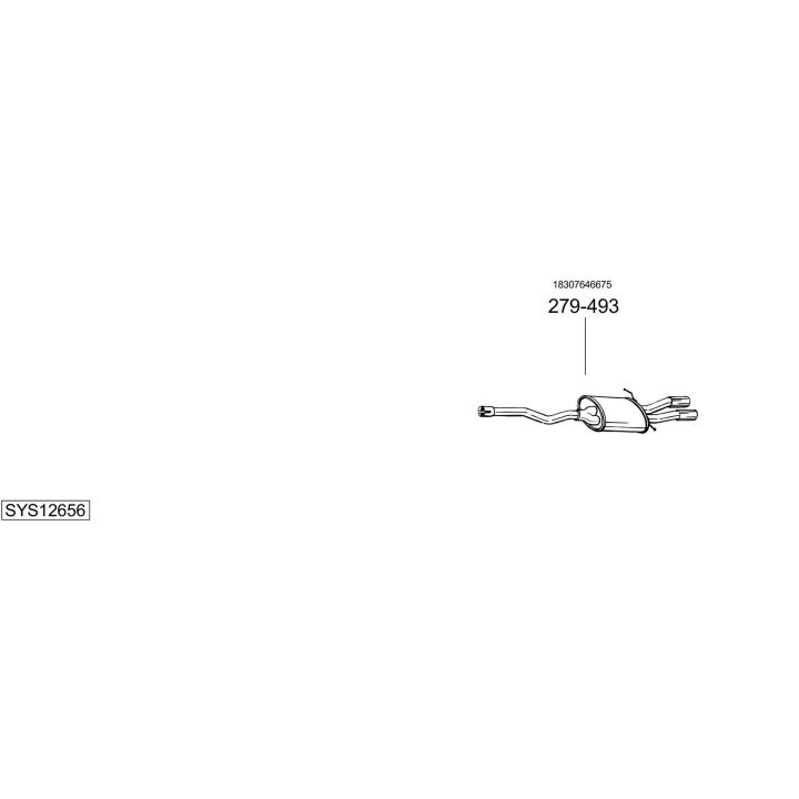 Išmetimo sistema BOSAL SYS12656