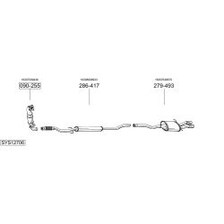 Išmetimo sistema BOSAL SYS12706