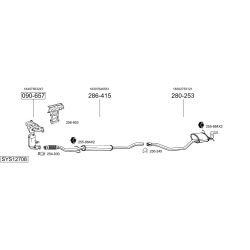 Išmetimo sistema BOSAL SYS12708