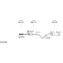 Išmetimo sistema BOSAL SYS12788