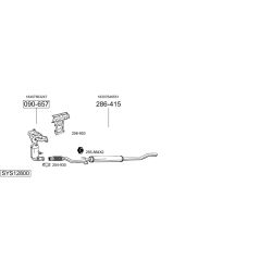 Išmetimo sistema BOSAL SYS12800