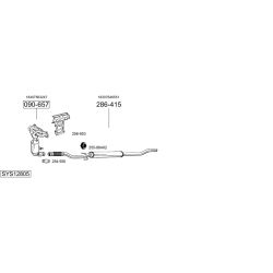 Išmetimo sistema BOSAL SYS12805