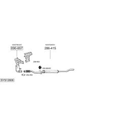 Išmetimo sistema BOSAL SYS12806