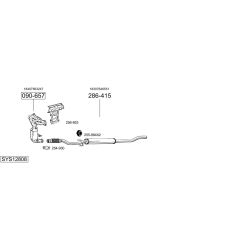 Išmetimo sistema BOSAL SYS12808