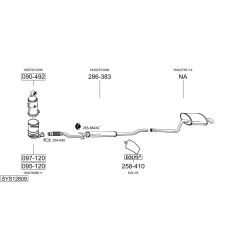 Išmetimo sistema BOSAL SYS12809