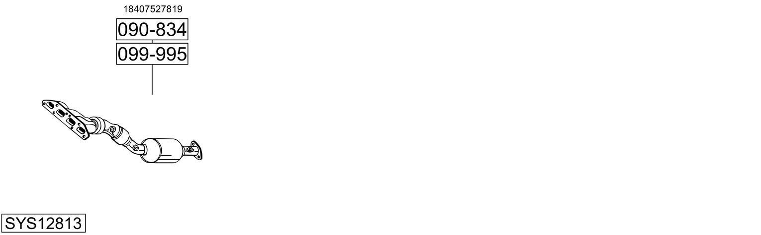 Išmetimo sistema BOSAL SYS12813