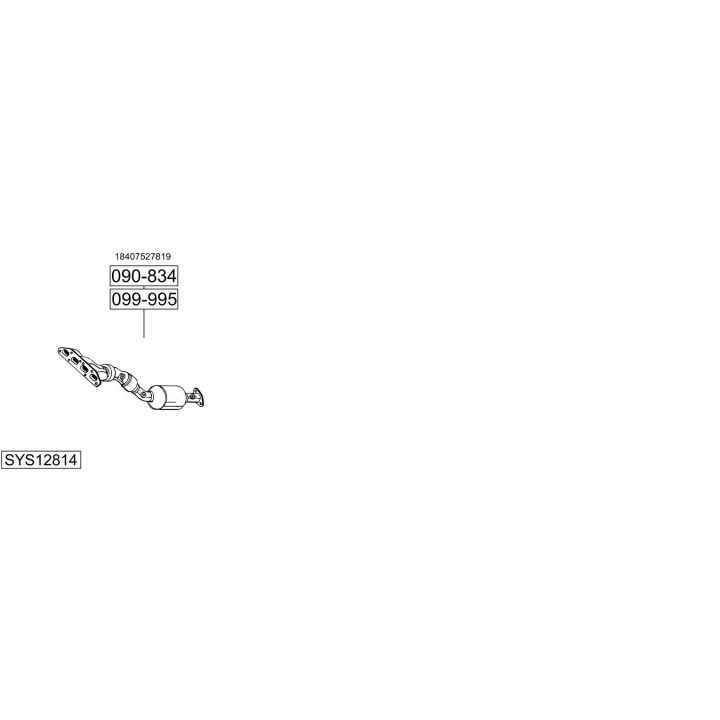 Išmetimo sistema BOSAL SYS12814