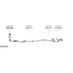 Išmetimo sistema BOSAL SYS12816