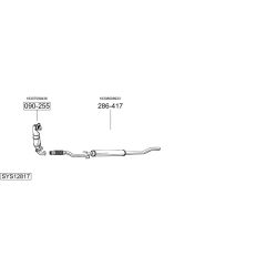 Išmetimo sistema BOSAL SYS12817
