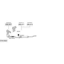 Išmetimo sistema BOSAL SYS12822