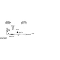 Išmetimo sistema BOSAL SYS12823