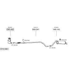 Išmetimo sistema BOSAL SYS12861