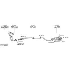 Išmetimo sistema BOSAL SYS12862