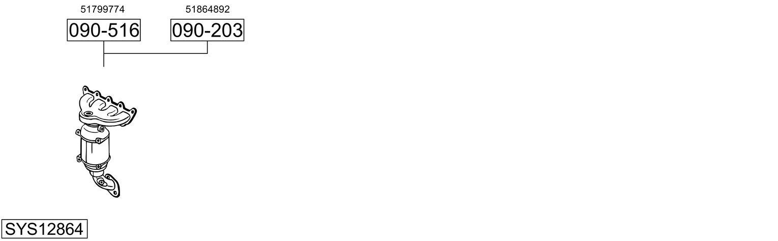 Išmetimo sistema BOSAL SYS12864