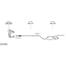 Išmetimo sistema BOSAL SYS12882