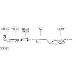Išmetimo sistema BOSAL SYS12883