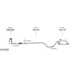 Išmetimo sistema BOSAL SYS12893