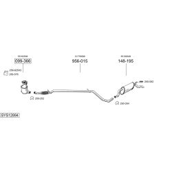 Išmetimo sistema BOSAL SYS12894