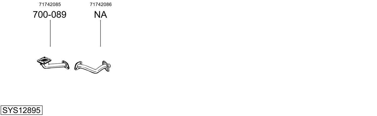 Išmetimo sistema BOSAL SYS12895