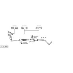 Išmetimo sistema BOSAL SYS12896