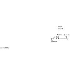 Išmetimo sistema BOSAL SYS12898