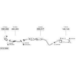 Išmetimo sistema BOSAL SYS12899