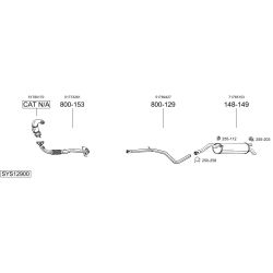 Išmetimo sistema BOSAL SYS12900