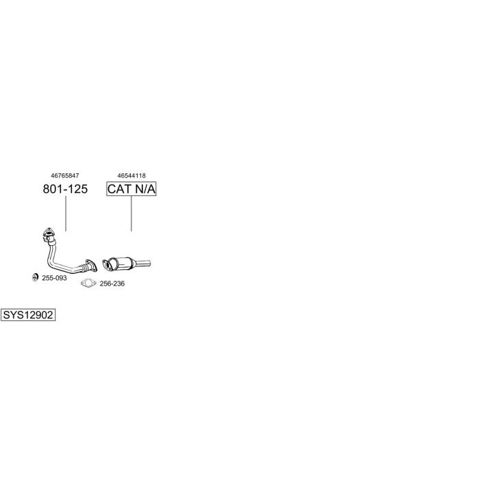 Išmetimo sistema BOSAL SYS12902