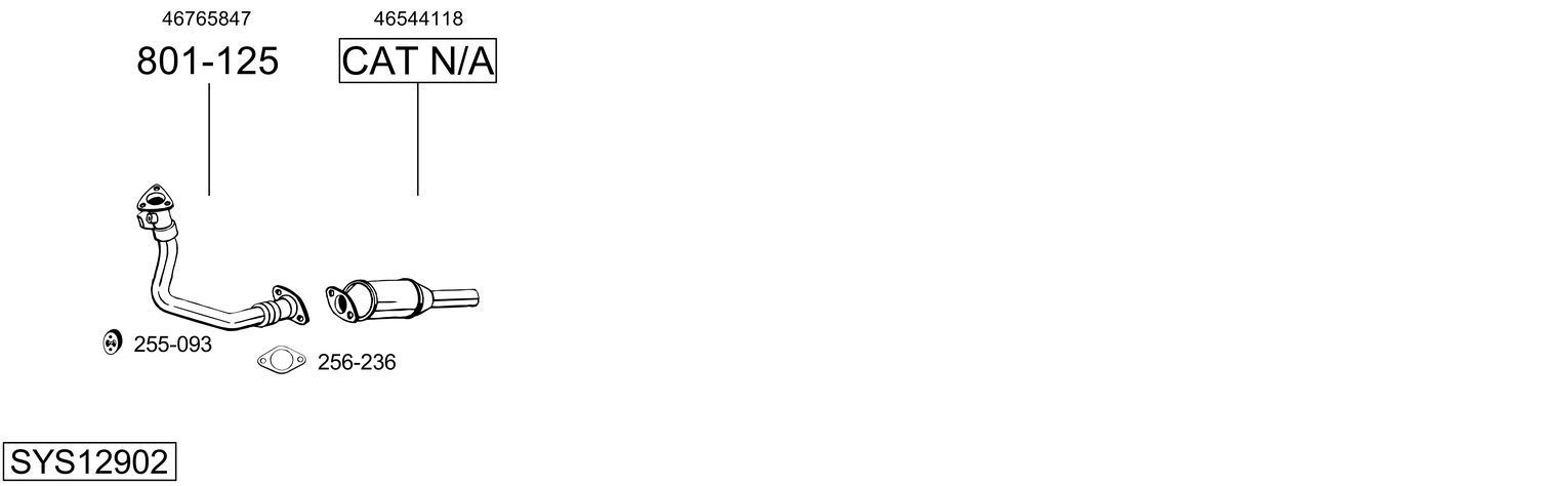 Išmetimo sistema BOSAL SYS12902