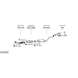 Išmetimo sistema BOSAL SYS13061