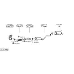 Išmetimo sistema BOSAL SYS13069
