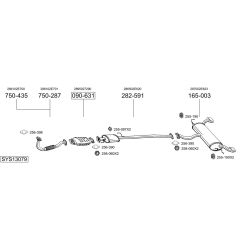 Išmetimo sistema BOSAL SYS13079