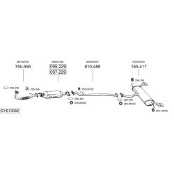 Išmetimo sistema BOSAL SYS13082
