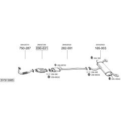 Išmetimo sistema BOSAL SYS13085