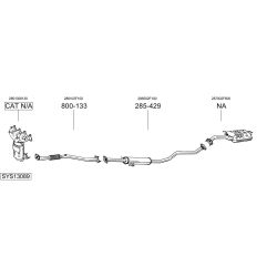 Išmetimo sistema BOSAL SYS13089