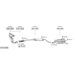 Išmetimo sistema BOSAL SYS13096