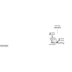 Išmetimo sistema BOSAL SYS13344