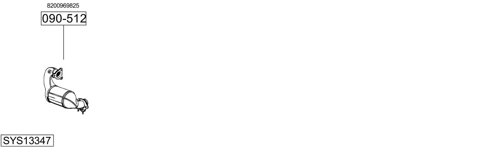 Išmetimo sistema BOSAL SYS13347