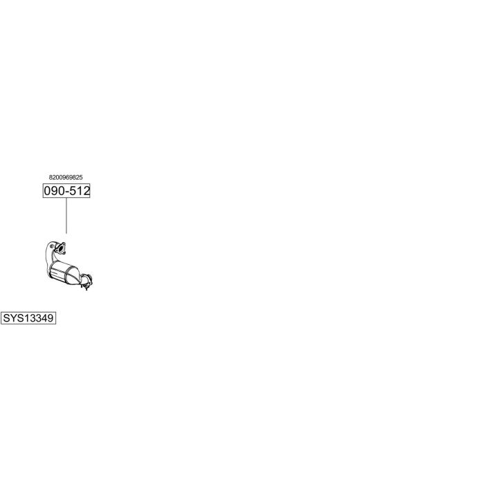 Išmetimo sistema BOSAL SYS13349
