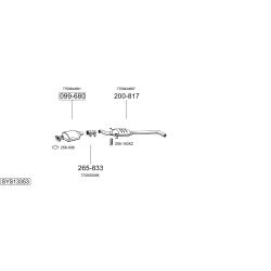 Išmetimo sistema BOSAL SYS13353