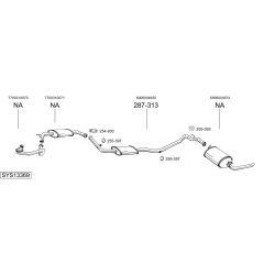 Išmetimo sistema BOSAL SYS13369