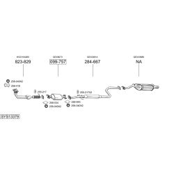 Išmetimo sistema BOSAL SYS13379