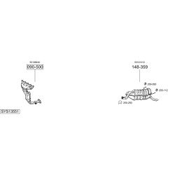 Išmetimo sistema BOSAL SYS13551
