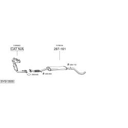 Išmetimo sistema BOSAL SYS13555
