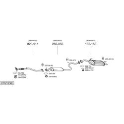 Išmetimo sistema BOSAL SYS13586