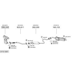 Išmetimo sistema BOSAL SYS13587