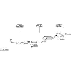 Išmetimo sistema BOSAL SYS13592